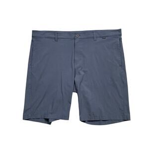 Travis Mathew Shorts Men 40 Cadet Navy Carlsbad Pinstripe Performance Golf Chino